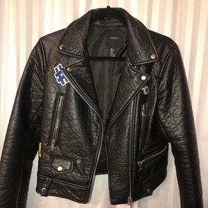 Black Jacket with Fun Patches